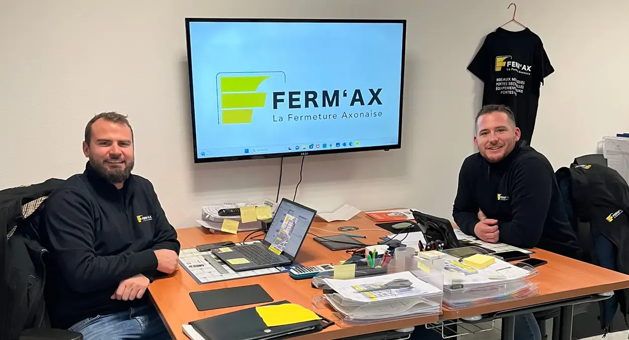 Équipe Ferm'Ax dans son bureau à Laon
